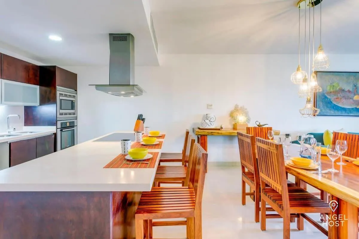 Zen Beachfront Condo, Pool, Gym, Golf, Beach Club Playa del Carmen Mexico